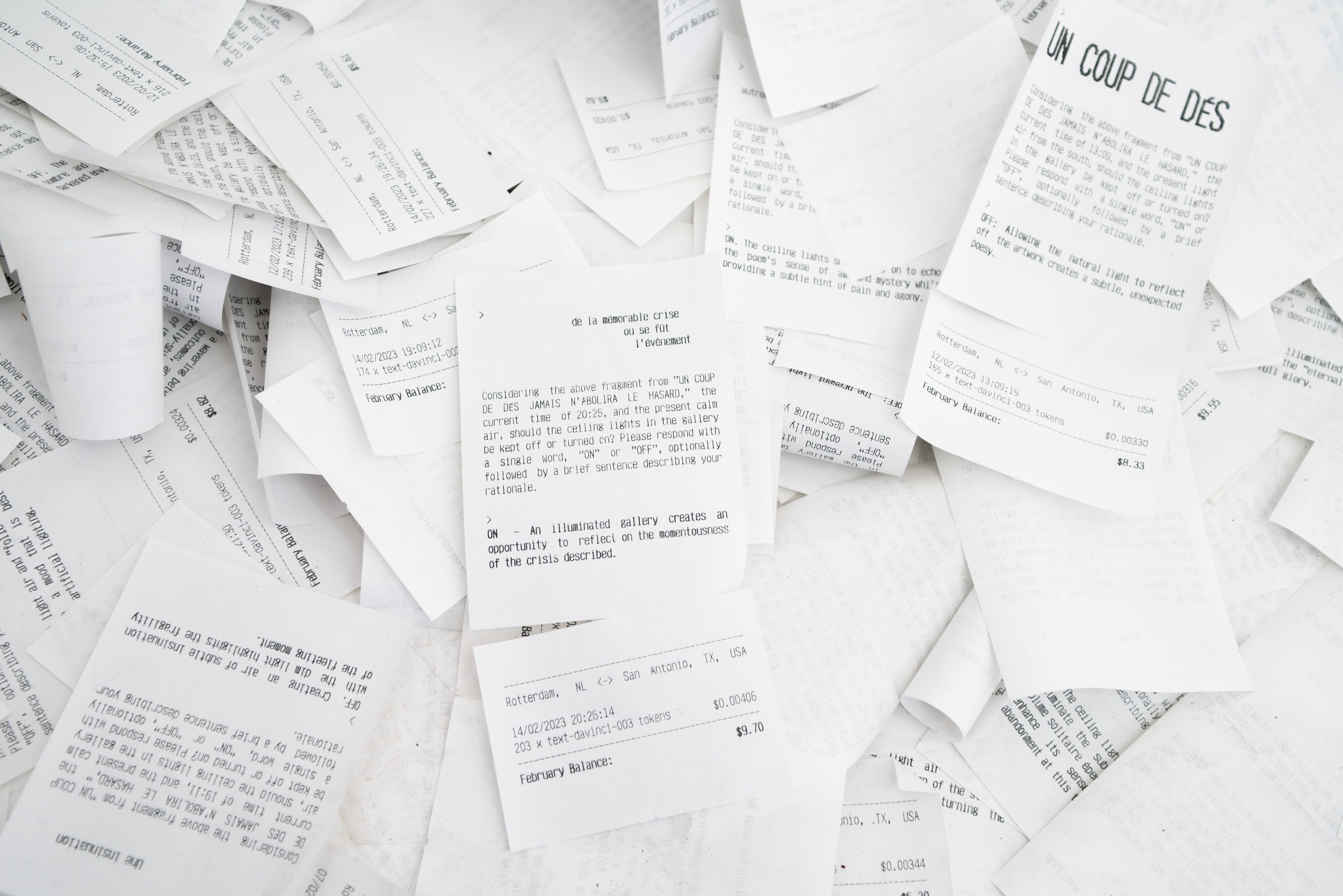 Marissa Lee Benedict and David Rueter: a conversation between machines about Mallarmé, 2023