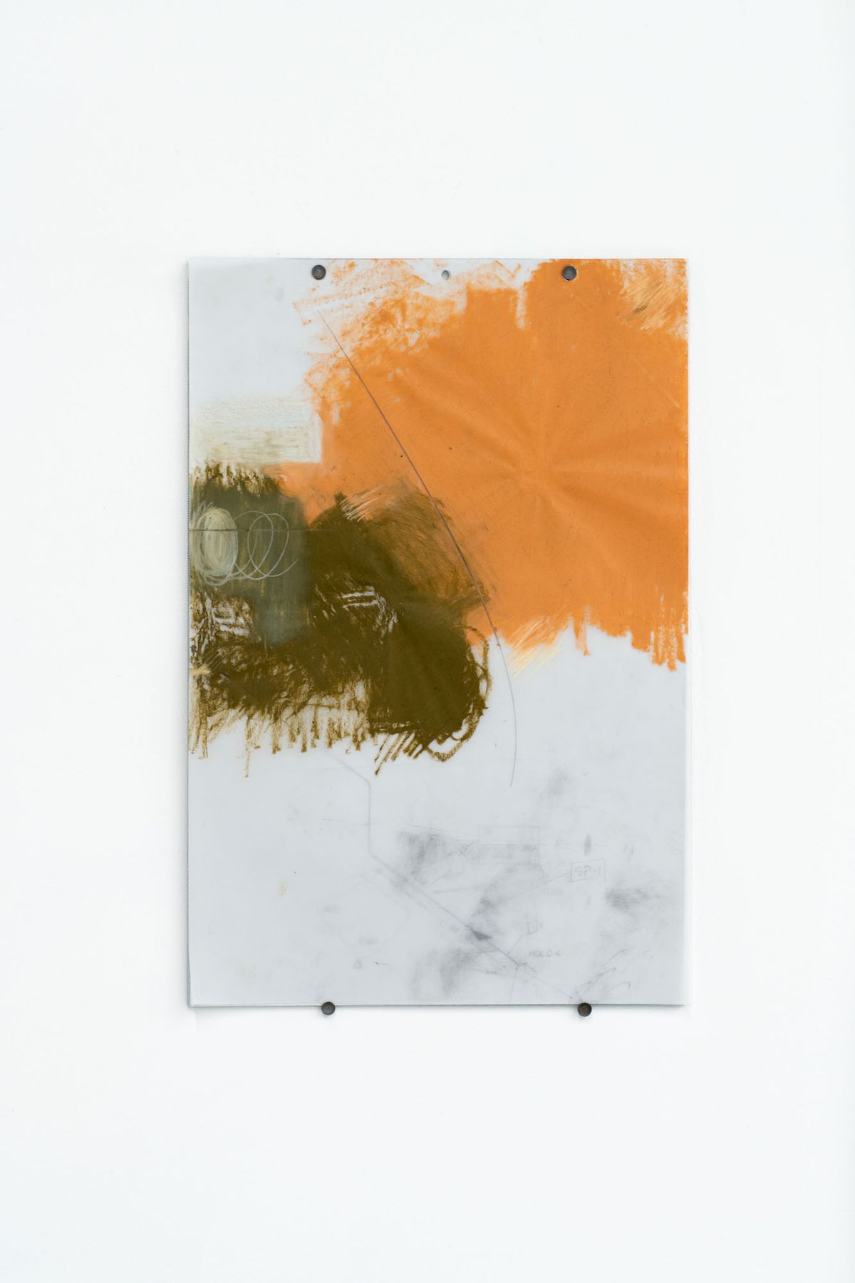 Marissa Lee Benedict and David Rueter, Liquid management, 2020, Oil pastel and graphite on vellum, 12 x18 inches