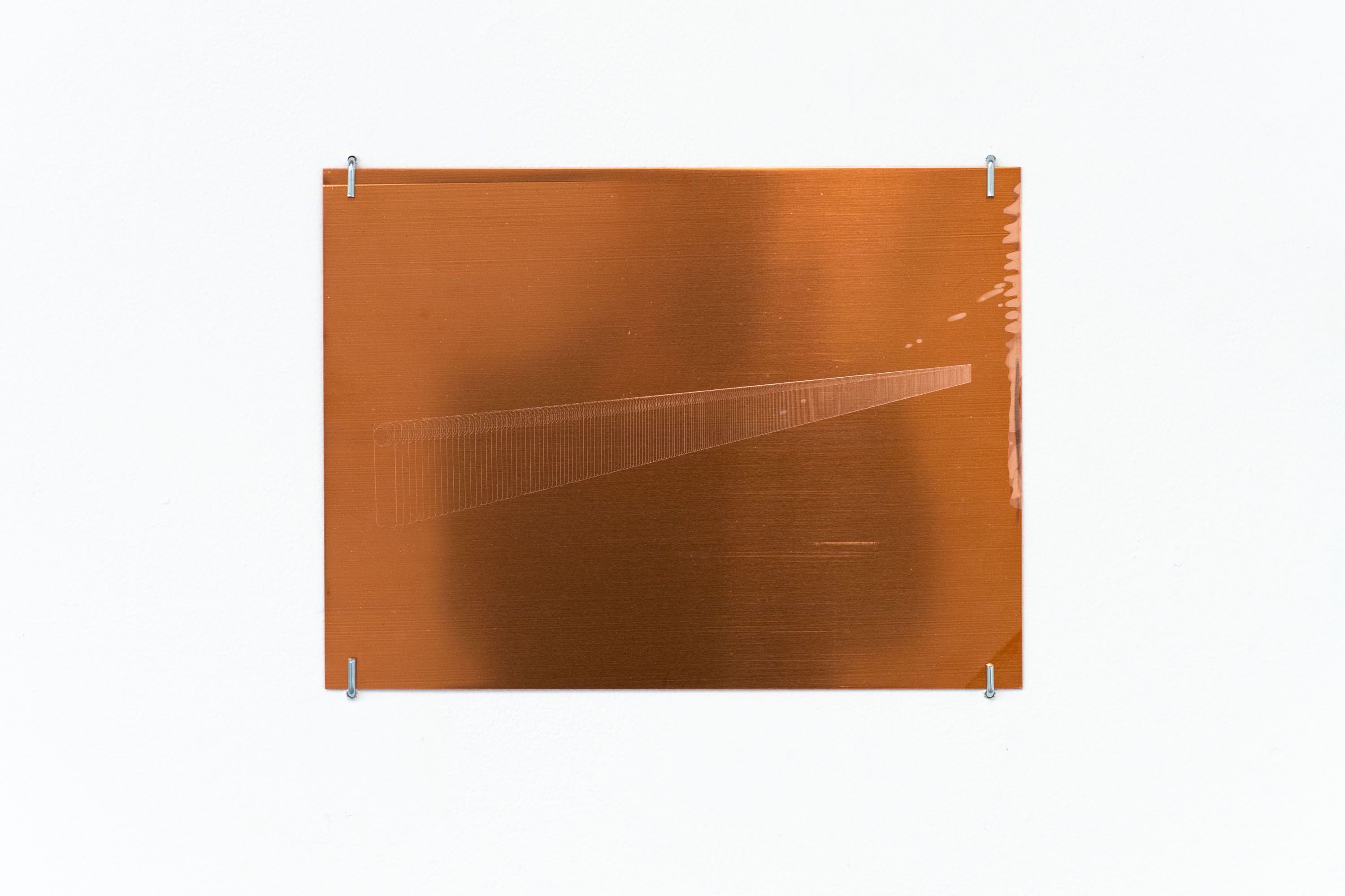 Marissa Lee Benedict and David Rueter, Infinite Radiator , 2021, Etched copper, 9 x 12 inches