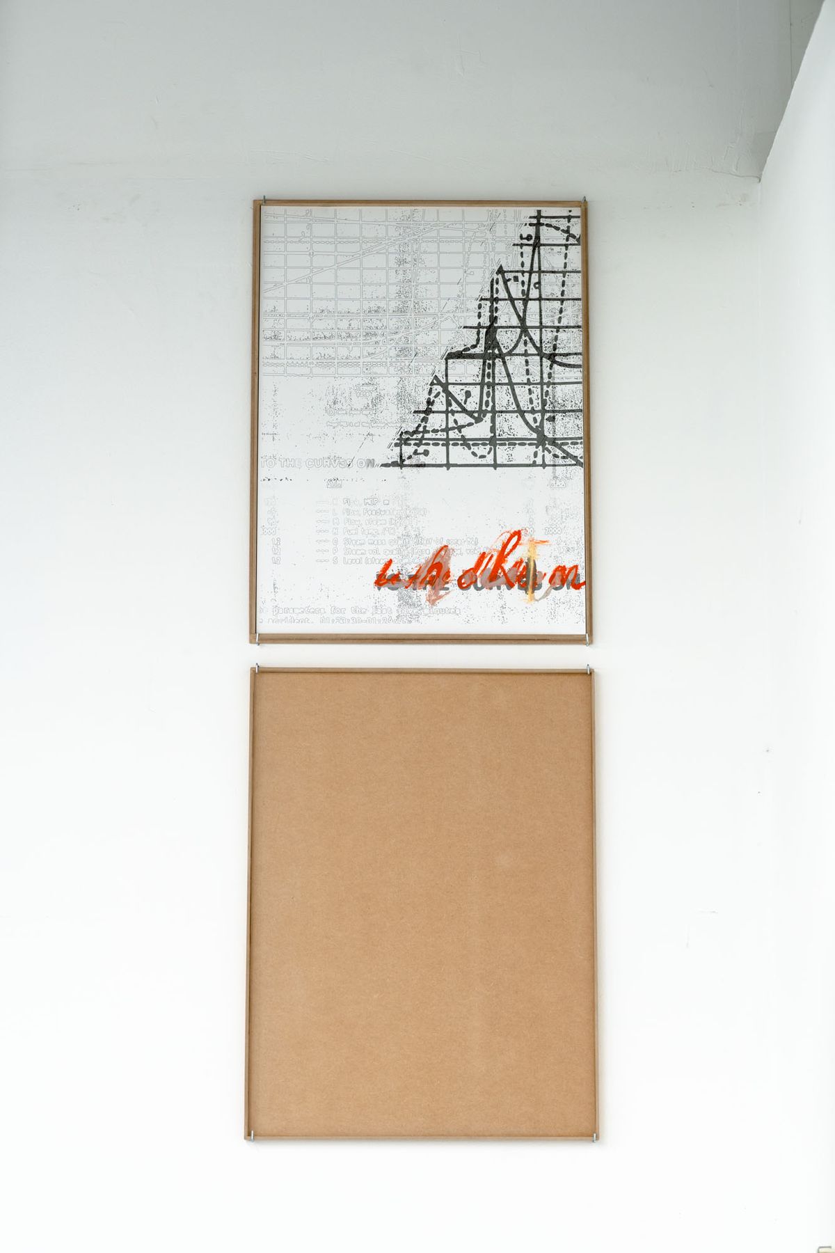 Marissa Lee Benedict and David Rueter, Index/Accident, 2021, Pen and oil pastel on paper, 22 x 30 inches