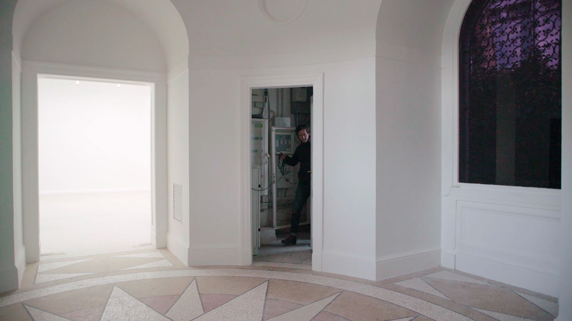 Dark Fiber, 2018: Dark Fiber (video still), 2018, The 16th Venice Architecture Biennial, Venice, IT. Marissa Lee Benedict and David Rueter